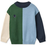 LIEWOOD Beach Blue Multi Mix Orlane Stickad Jumper
