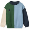 LIEWOOD Beach Blue Multi Mix Orlane Stickad Jumper
