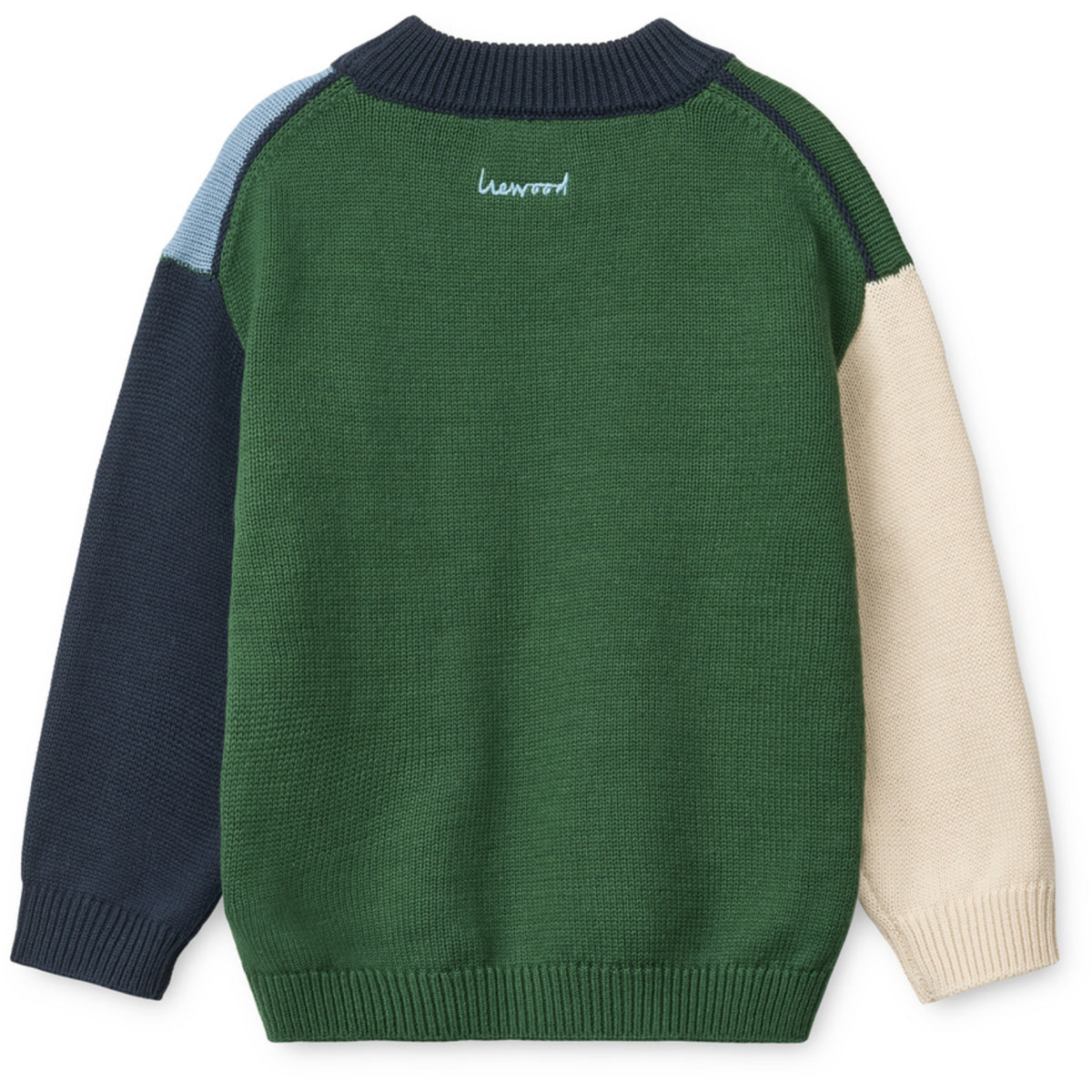 LIEWOOD Beach Blue Multi Mix Orlane Stickad Jumper