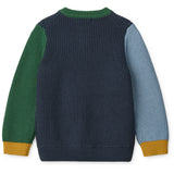 LIEWOOD Classic Navy Multi Mix Thea Bomull Stickad Cardigan