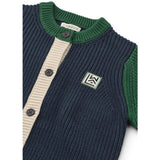 LIEWOOD Classic Navy Multi Mix Thea Bomull Stickad Cardigan
