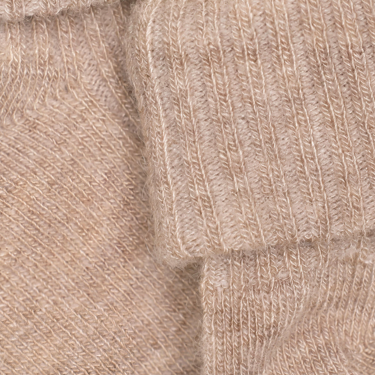 Minymo Silver Mink Melange Baby 2X2 Rib Ull Strumpor 2-Pack