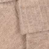 Minymo Silver Mink Melange Baby 2X2 Rib Ull Strumpor 2-Pack
