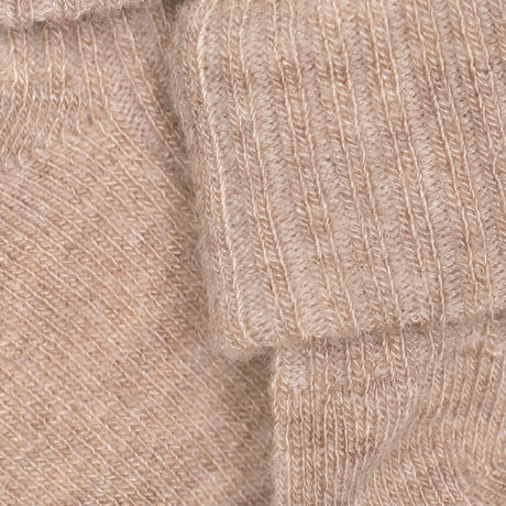 Minymo Silver Mink Melange Baby 2X2 Rib Ull Strumpor 2-Pack