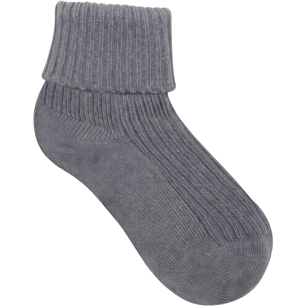 Minymo Blau Gray Baby 2X2 Rib Strumpo (3-Pack)