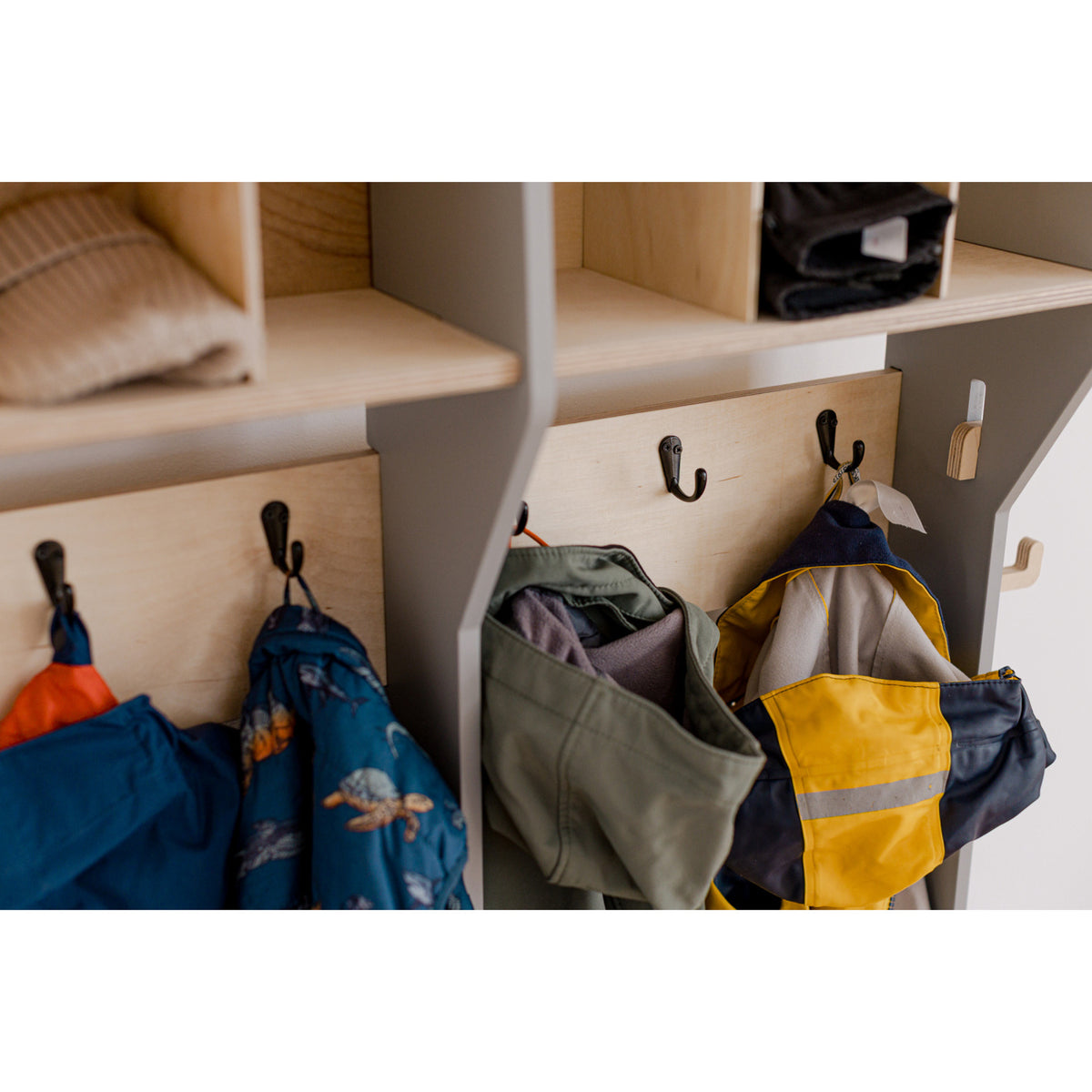 Duck Woodworks Grey Garderobe Outerwear Dubbel
