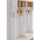Duck Woodworks White Garderobe Outerwear Dubbel