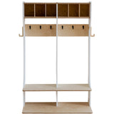 Duck Woodworks White Garderobe Outerwear Dubbel