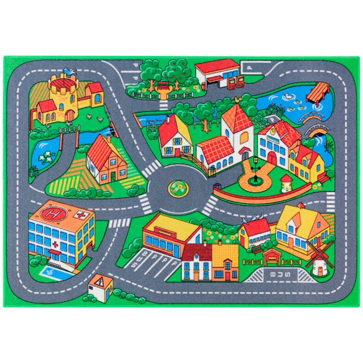 Junior Driver Traffic Play Mat "Quiet Town"