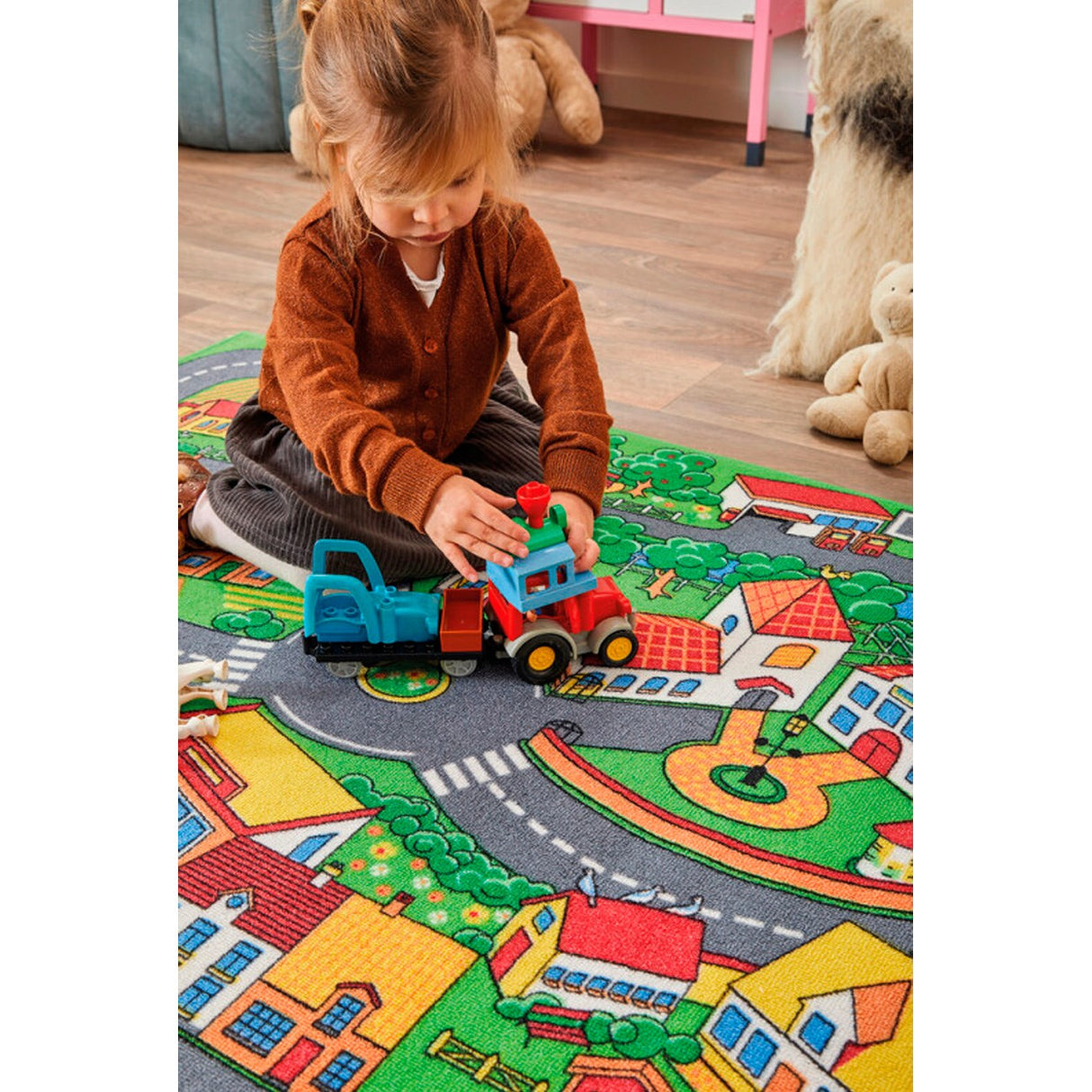 Junior Driver Traffic Play Mat "Quiet Town" 3