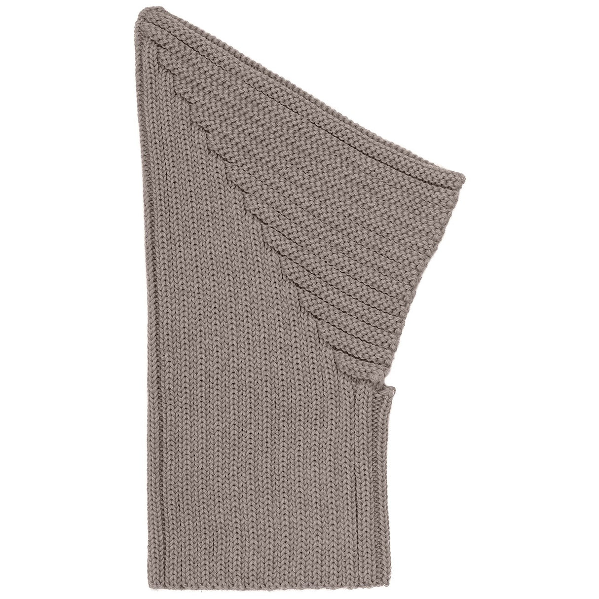 Huttelihut Brown Melange Balaclava Pixie Ull Stickad