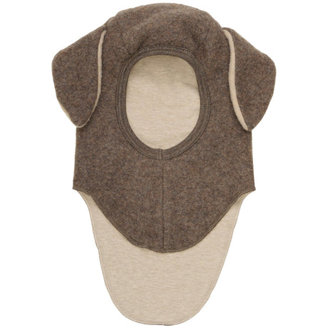 Huttelihut Brown Melange Balaclava Ull Fleece W. Lin.