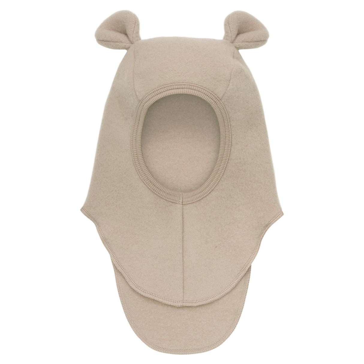 Huttelihut Camel Melange Balaclava Öron Ull Fleece