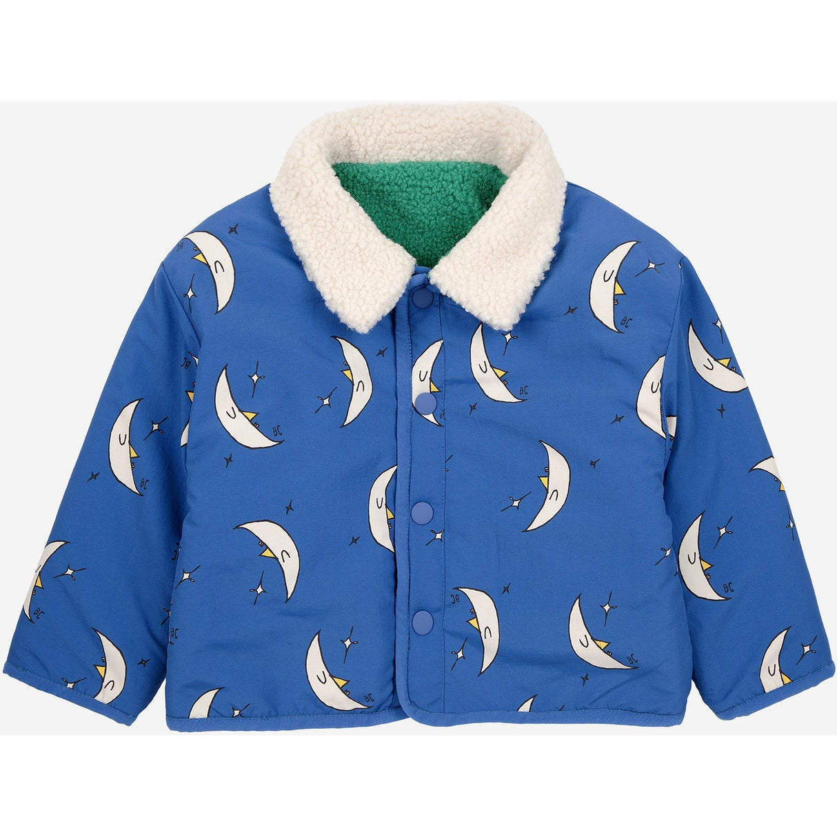 Bobo Choses Blue Beneath The Moon All Över Reversible Jacket