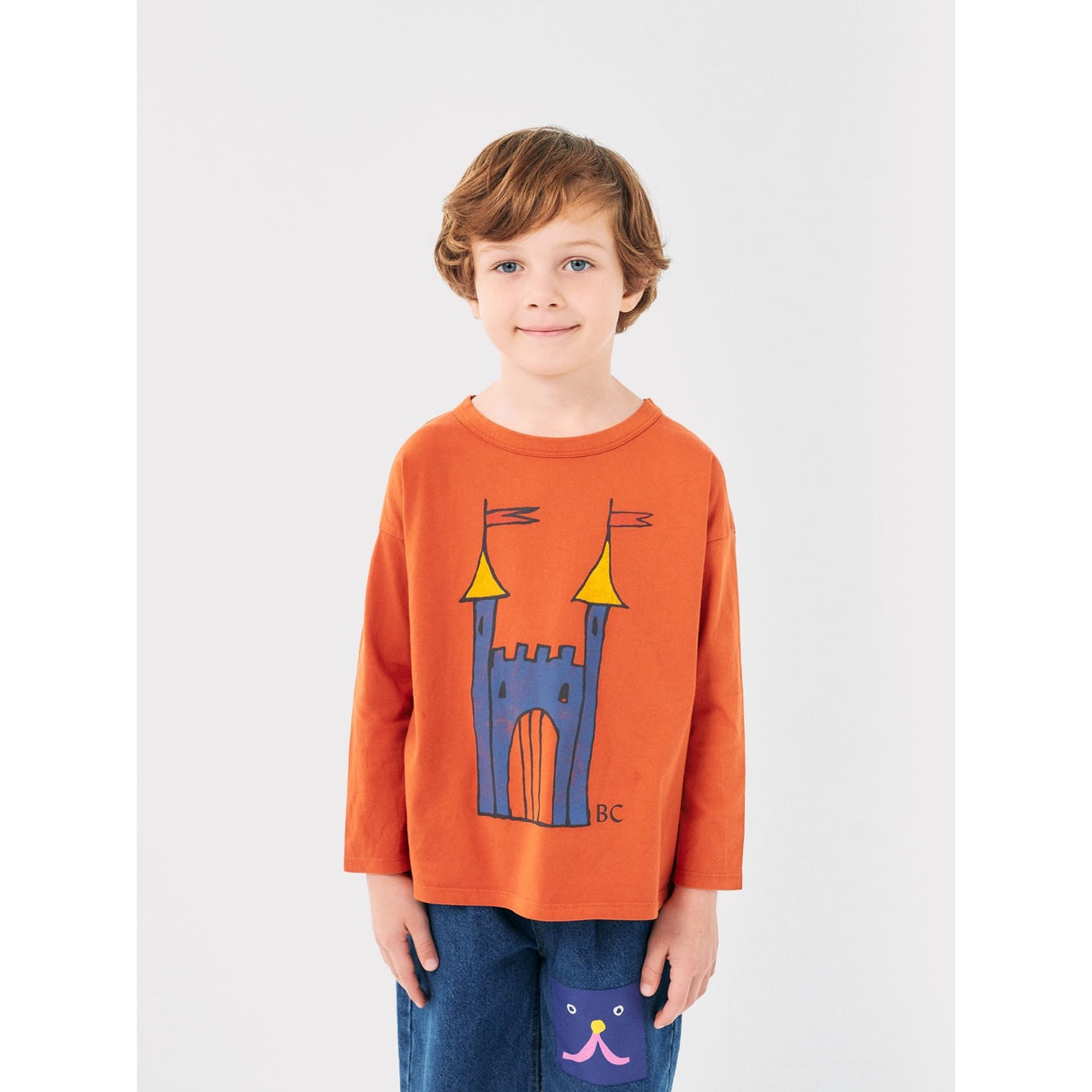 Bobo Choses Orange Faraway Castle Blus