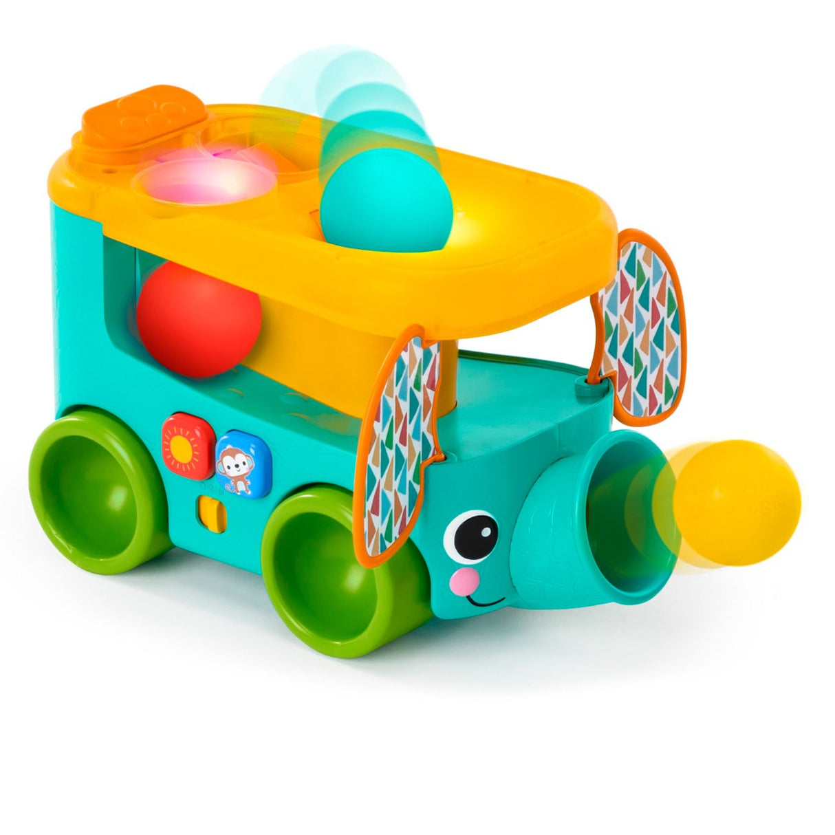 Bright Starts Pop & Roll Safari Bus Ball™ Leksak