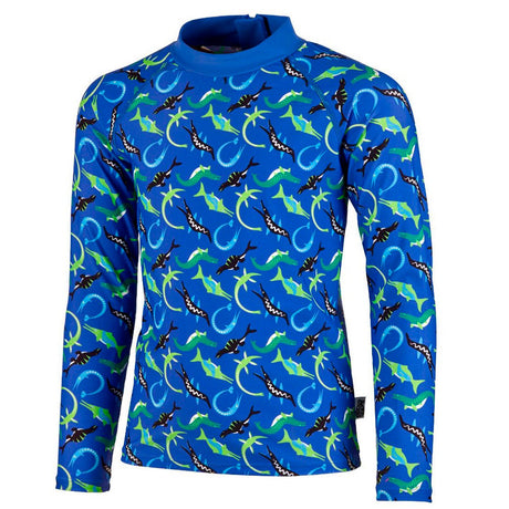 BECO Blå Rashguard Ocean Dinos