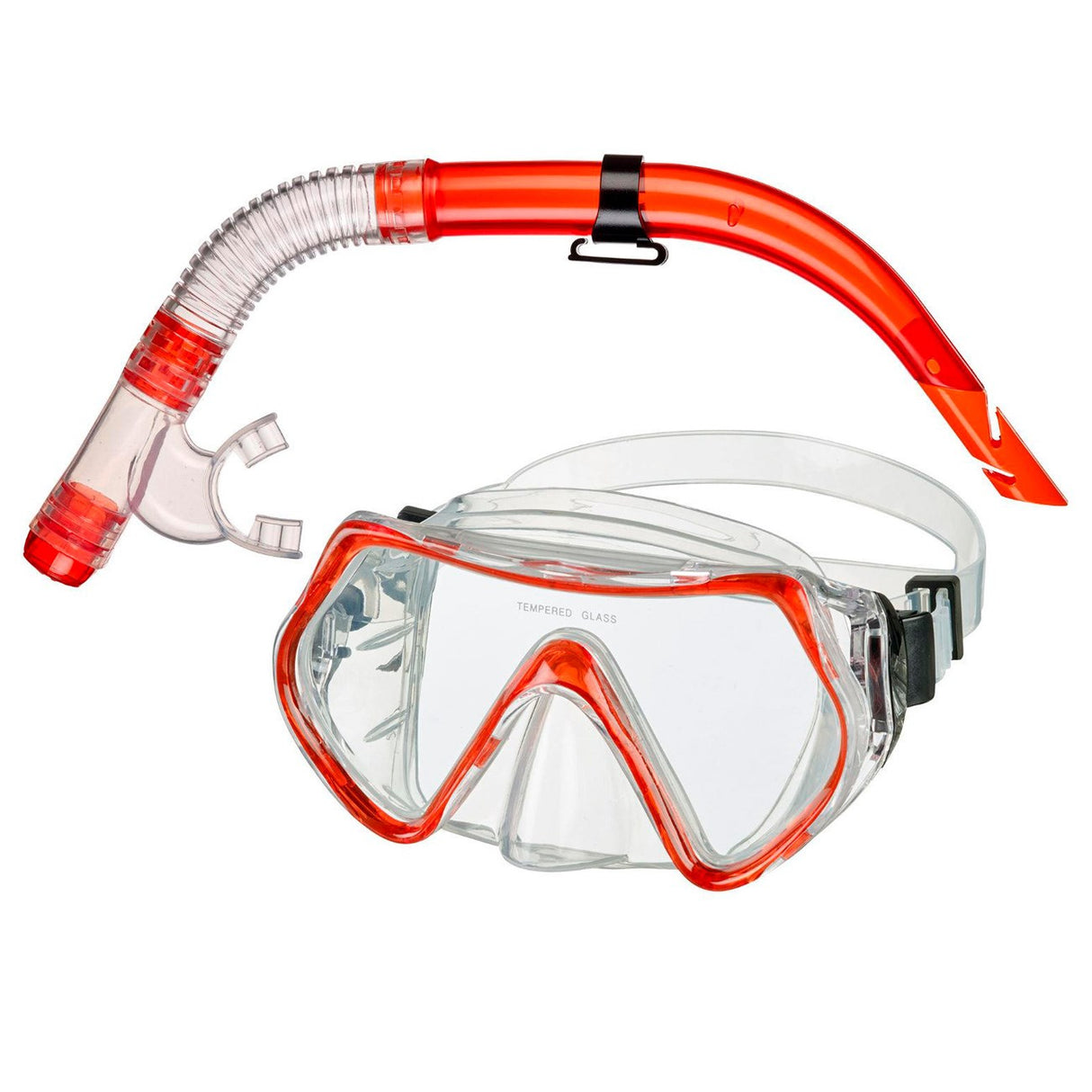 BECO Röd Snorkel Set BIBIONE