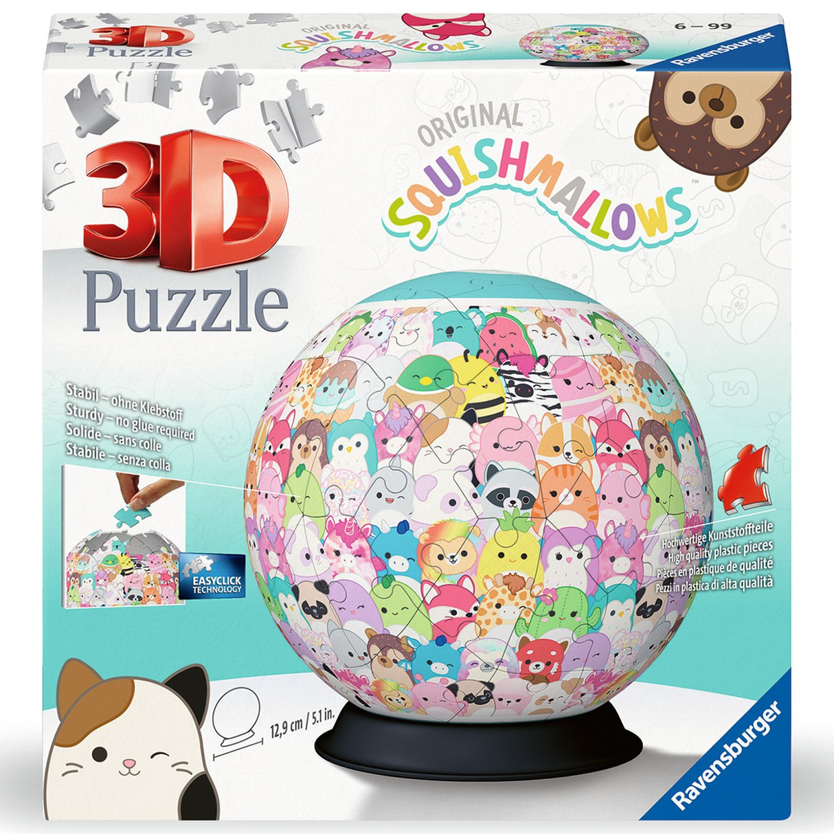 Ravensburger Squishmallows 3D Boll 72p