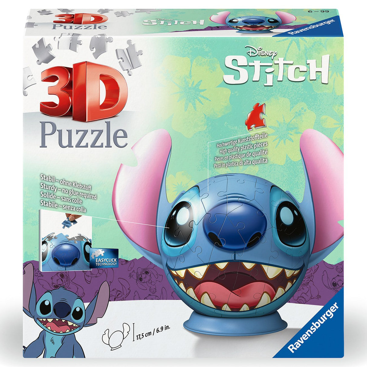 Ravensburger Stitch med öron 3D Boll 72p