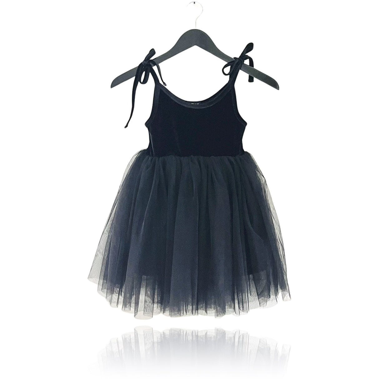 Dolly by Le Petit Tom Black Dolly Universe Velvet Cosmic Strings Tutu Klänning