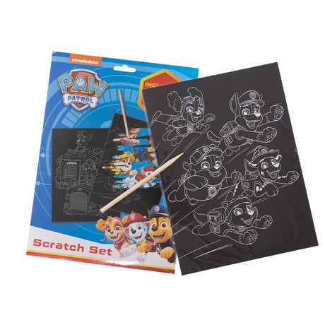 Euromic Paw Patrol Scratch Set med Träpenna