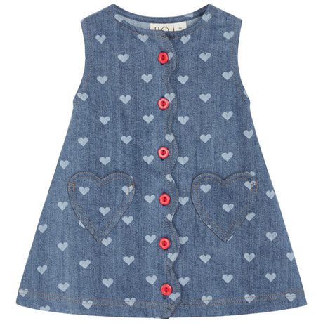 Flöss Blue Denim/Hearts Lollo Klänning