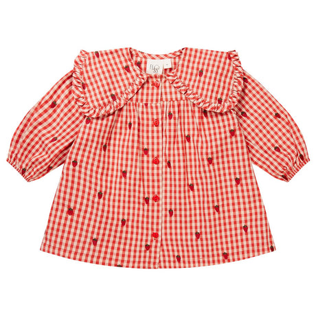 Flöss Berry Gingham Molly LS Klänning