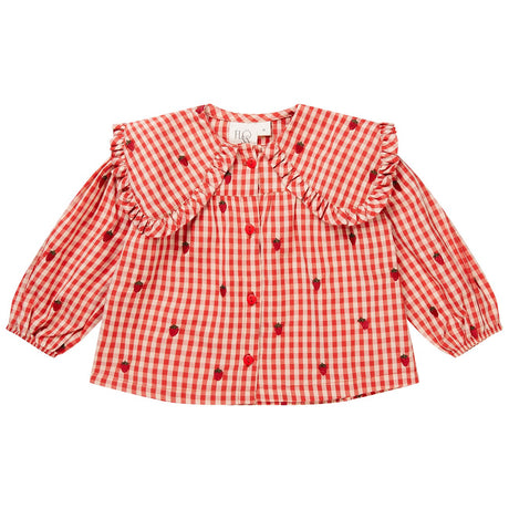 Flöss Berry Gingham Molly LS Blus