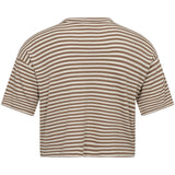 Sofie Schnoor Beige Striped T-Shirt