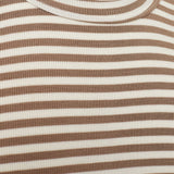 Sofie Schnoor Beige Striped T-Shirt