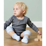 Gobabygo Sky Blue Non Slip Strumpor Organic Bomull