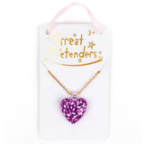 Great Pretenders Boutique Glitter Hjärta Halsband