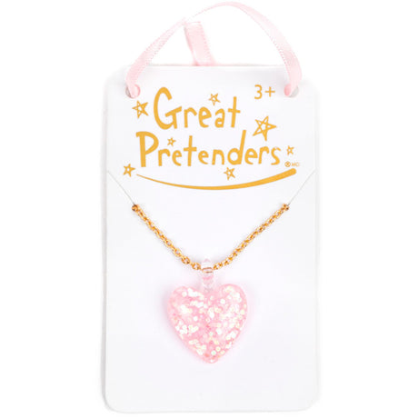 Great Pretenders Boutique Glitter Hjärta Halsband