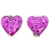 Great Pretenders Boutique Glitter Heart Clip on Örhängen 3