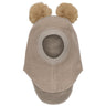 Huttelihut Camel Melange Balaclava Ull Alpacka Pompoms