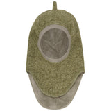 Huttelihut Deep Lichen Green Balaclava Trianglar Ull