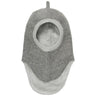 Huttelihut Medium Grey Melange Balaclava Trianglar Ull