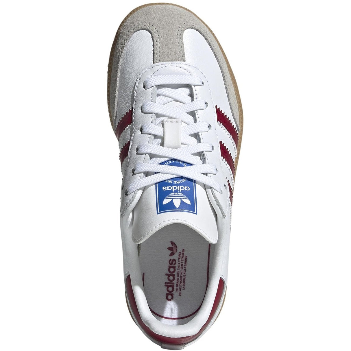 adidas Originals SAMBA OG C Sneakers Cloud White / Collegiate Burgundy / Gum 3