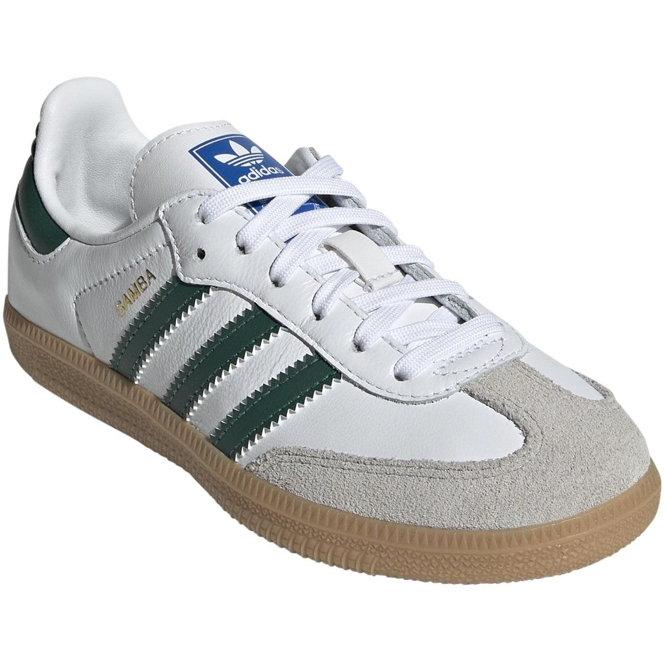 adidas Originals SAMBA OG C Sneakers Cloud White / Collegiate Green / Gum 2