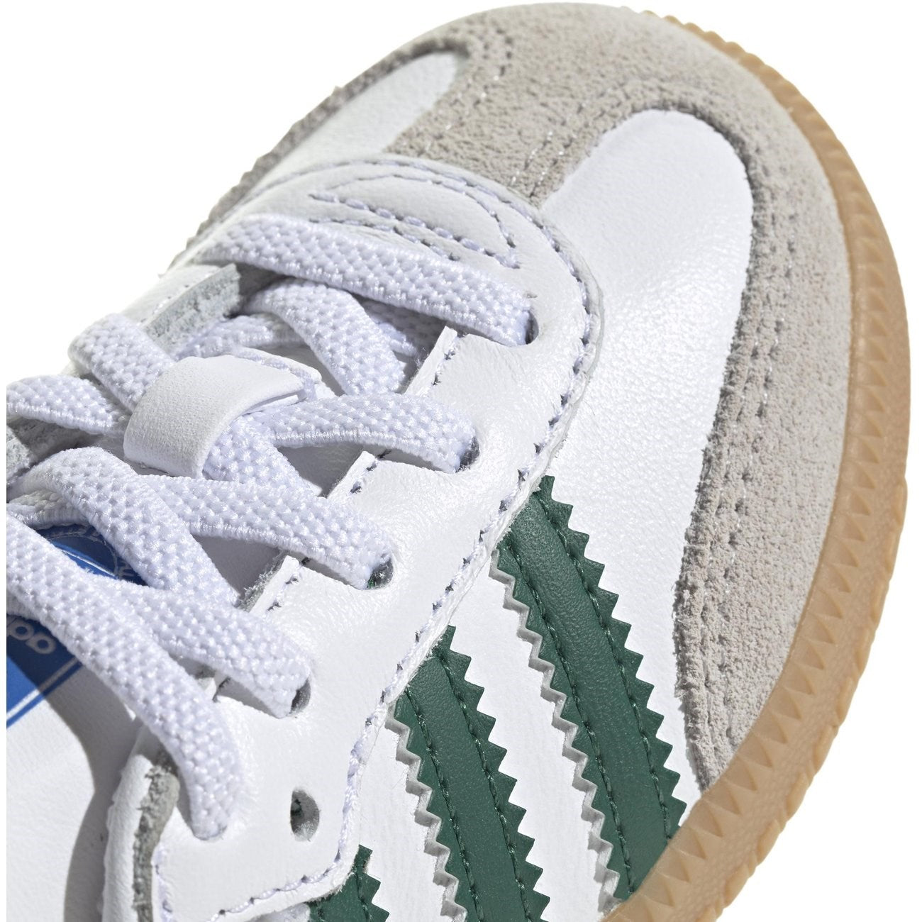 adidas Originals SAMBA OG EL I Sneakers Cloud White / Collegiate Green / Gum 4