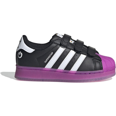 adidas Originals Core Black/Purbur/Cloud White Superstar Led Lights Cf C Sneakers