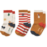 LIEWOOD Holiday / Sandy Mix Silas Strumpor 3-Pack