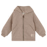 Mini A ture Grey Brown Liff Teddy Fleece Jacka