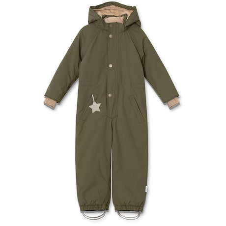 Mini A ture Olive night Wanni Fleece Vinteroverall