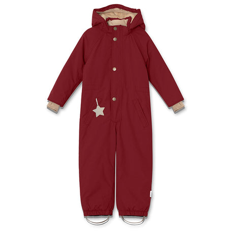 Mini A ture Röd Merlot Wanni Fleece Vinteroverall