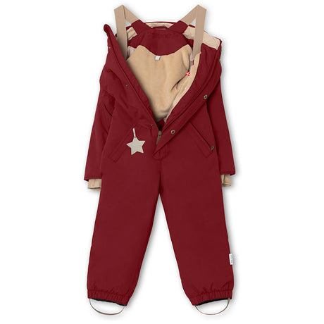 Mini A ture Röd Merlot Wanni Fleece Vinteroverall