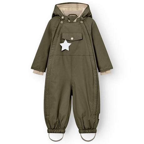 Mini A ture Olive night Wisti Fleece Vinteroverall