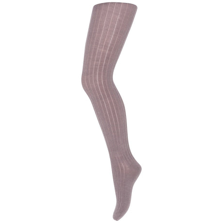 Mp Denmark Ribbade Ullstrumpbyxor Dark Purple Dove