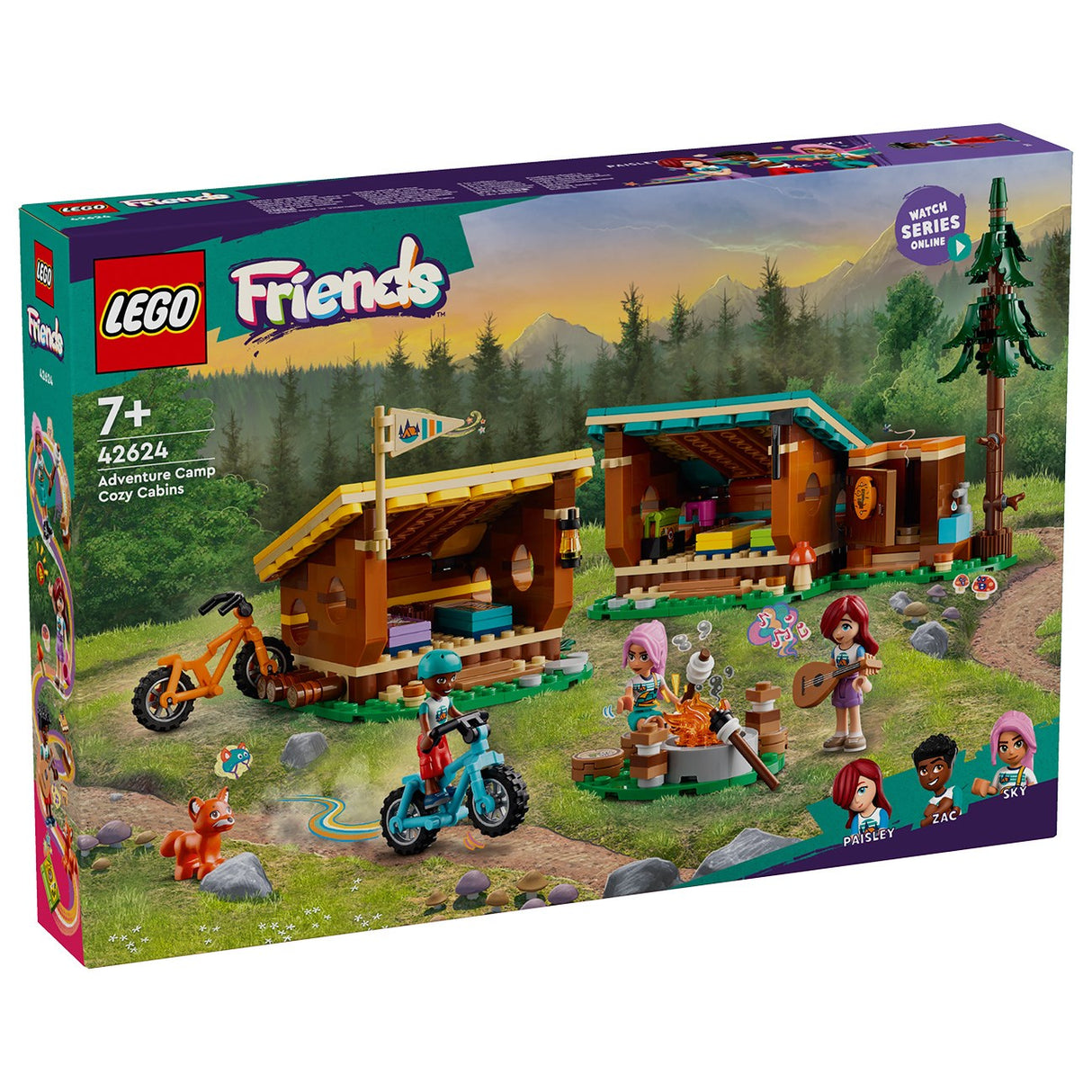 LEGO® Friends Äventyrsläger – mysiga stugor